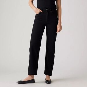 Levi’s Ribcage Straight High Rise Ankle Jeans - Black - Size 29